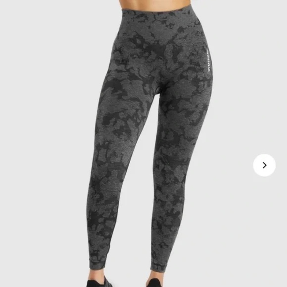 Gymshark Adapt Camo Leggings - Black/Gray
